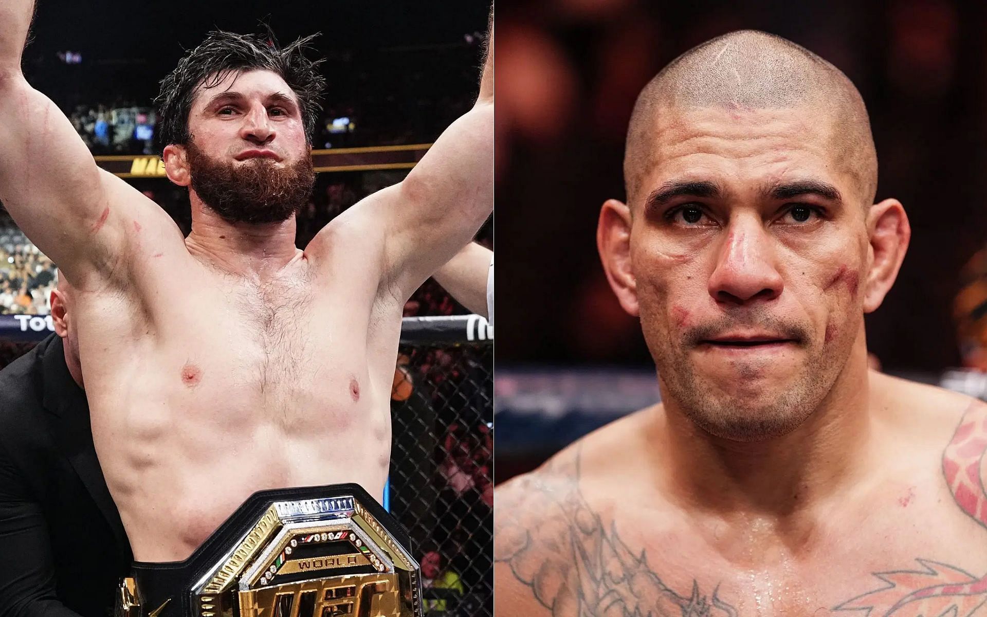 Magomed Ankalaev (left) defeated Alex Pereira (right) at UFC 313 [Image courtesy: Getty]