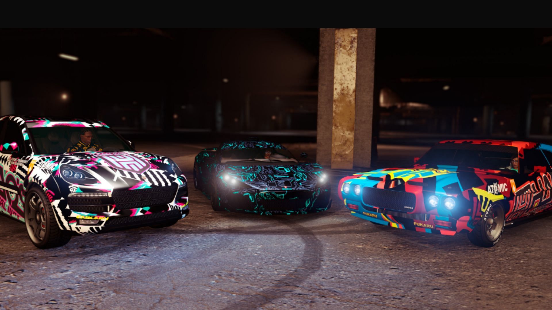 Some of the new cars in GTA 5 Enhanced (Image via Rockstar Games)