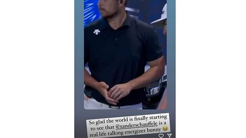 Xander Schauffele got called out by Justin Thomas (Instagram/justinthomas34)