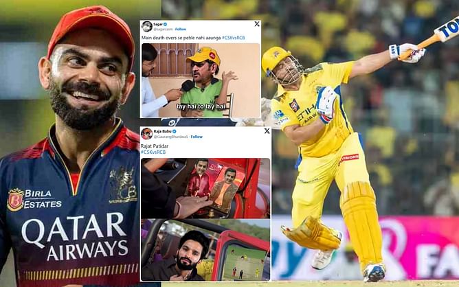 "Patidar bhai ko Gambhir ab t20wc khilayenge"- Top 10 funny memes after RCB's emphatic win in IPL 2025 clash vs CSK in Chennai