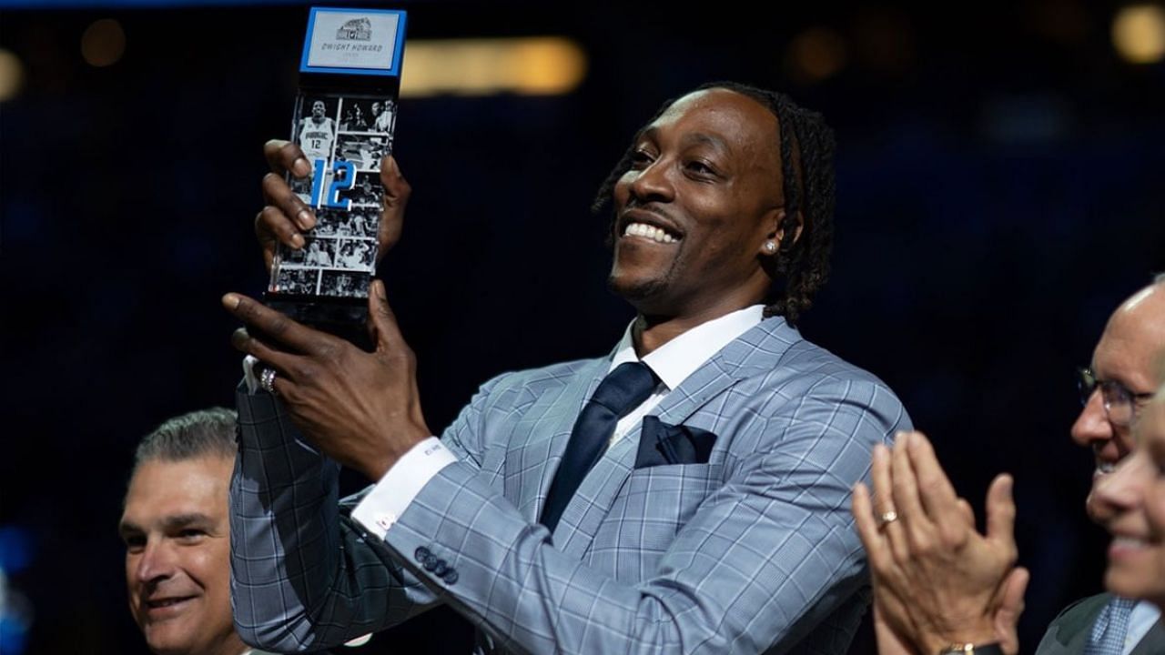 Dwight Howard makes feelings clear after getting inducted into Orlando Magic Hall of Fame (Image Credit: @OrlandoMagic on X/Twitter)