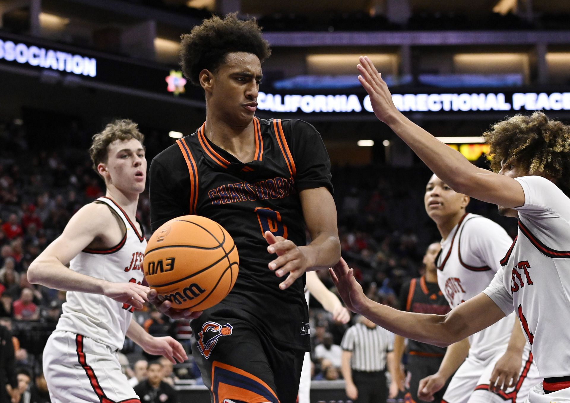 Jesuit defeated Chatsworth 66-53 to win a  boys CIF State Division II championship basketball game. - Source: Getty