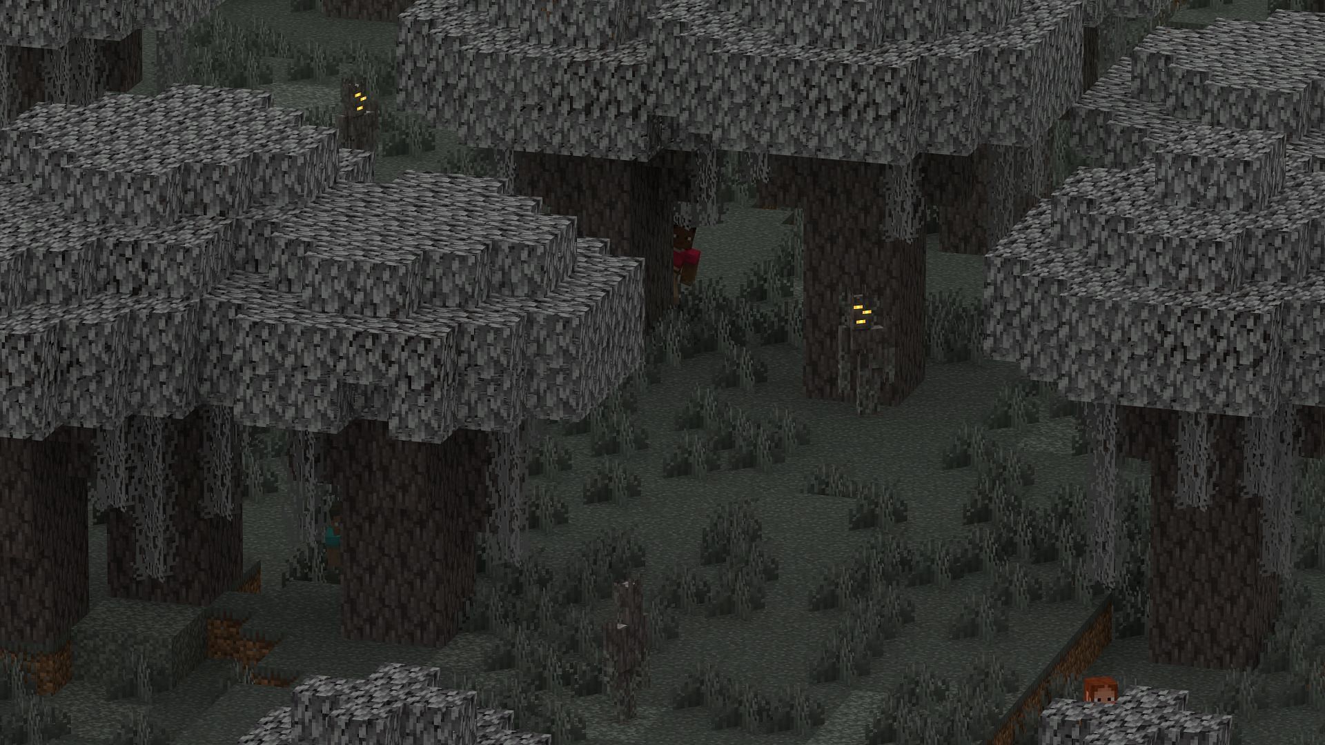 The Pale Garden biome in Minecraft would benefit from fog effect a lot (Image via Mojang Studios)