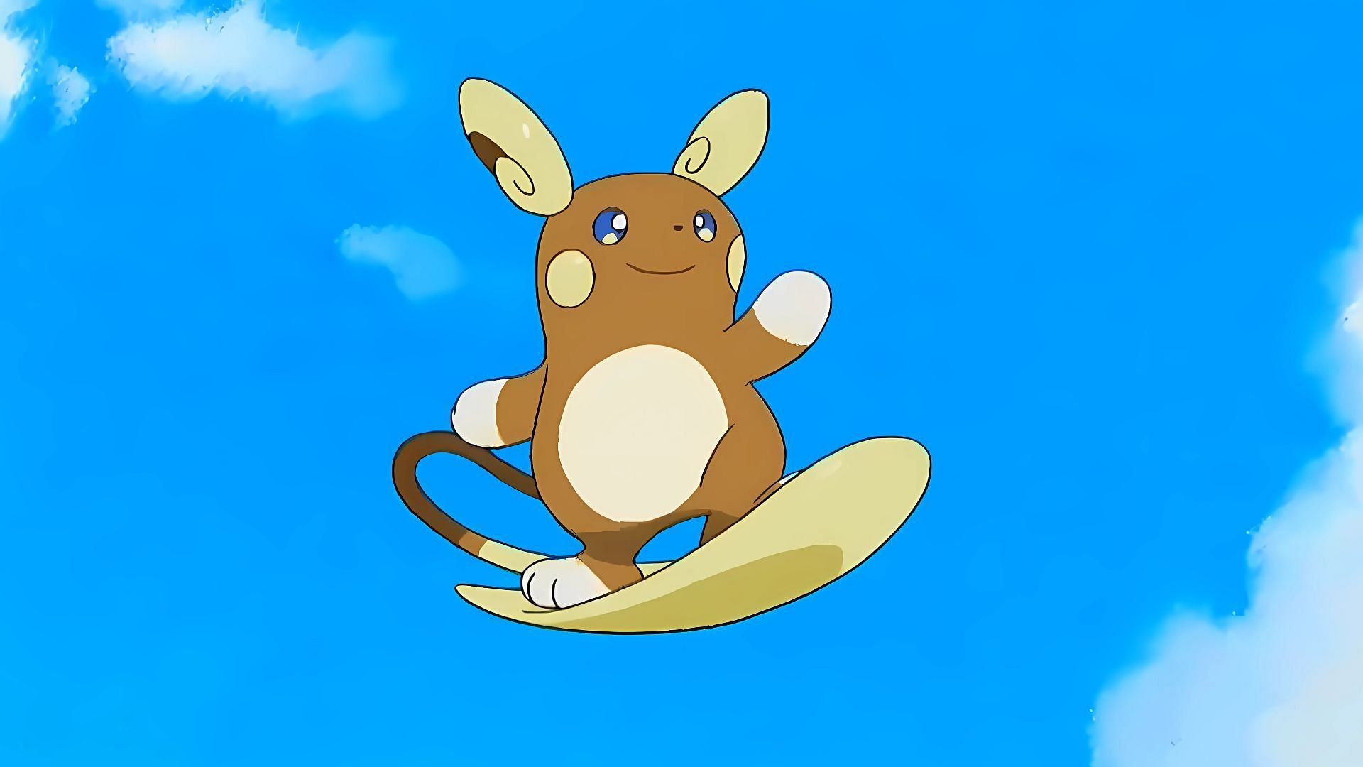 Alolan Raichu in the anime. (Image via The Pokemon Company)