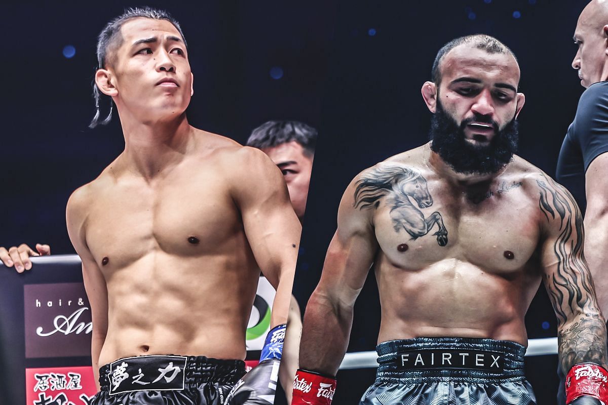 Hiroki Akimoto (left) and John Lineker (right). [Photos from ONE Championship]