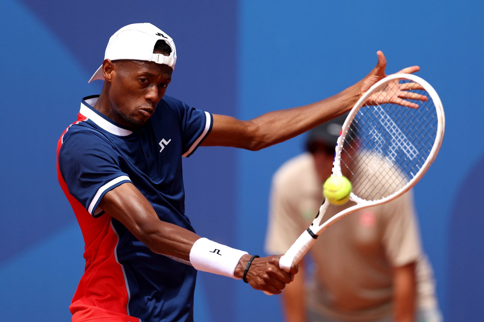 Eubanks plays a backhand slice on the main tour : Source: Getty