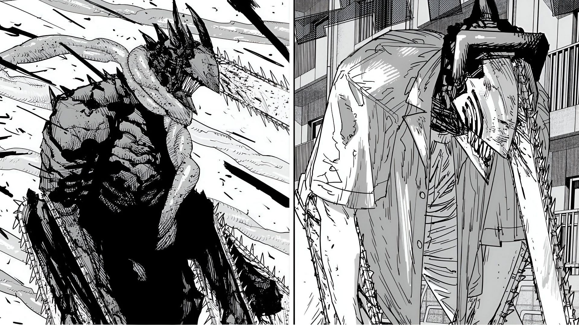 Fakesaw Man as seen in the manga (Image via Shueisha)