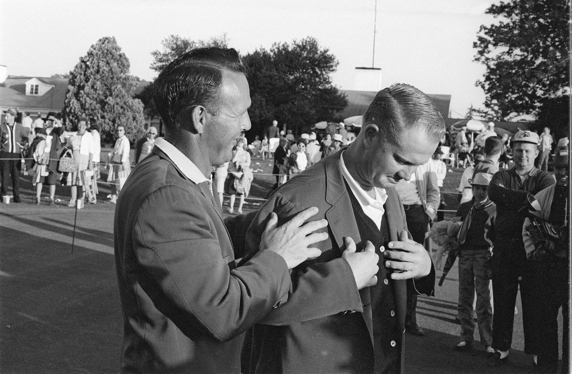 Jack Nicklaus, Arnold Palmer, 1963 Masters - Source: Getty