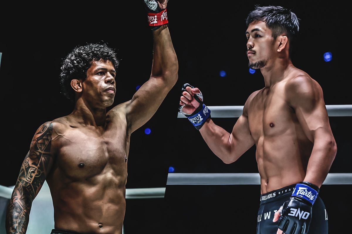 Adriano Moraes (L) and Yuya Wakamatsu (R) | Photo by ONE Championship