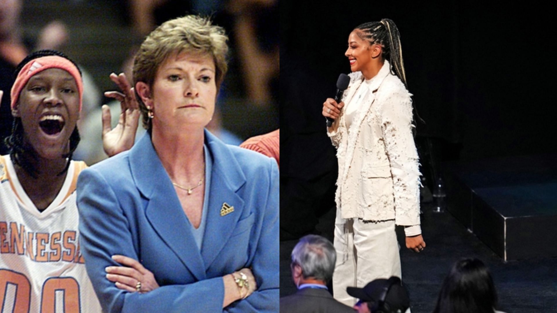 Former Tennessee coach Pat Summitt and Candace Parker