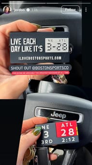 Jordon Hudson's IG story