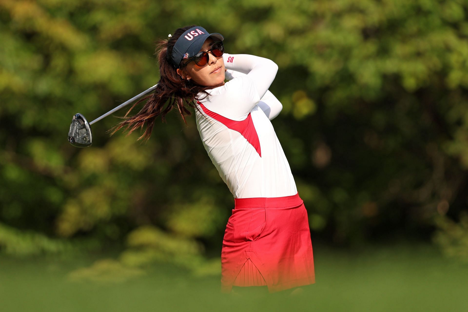 Alison Lee at the 2024 Solheim Cup (via Getty)