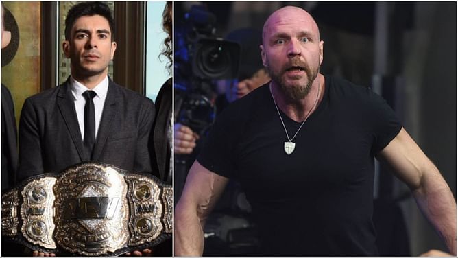 AEW World Championship featured in embarrassing trash can spot