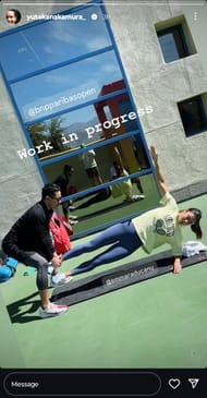 Raducanu's fitness coach three-word message on Instagram