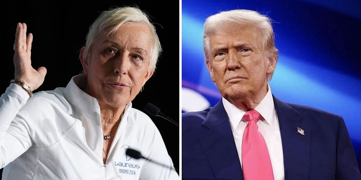 Martina Navratilova and Donald Trump (Source: Getty)