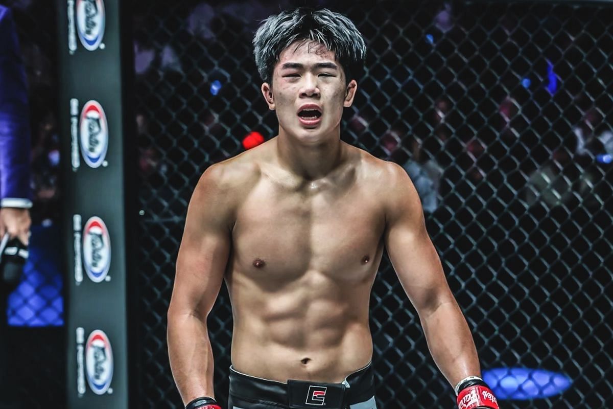 Adrian Lee in the ONE Championship Circle