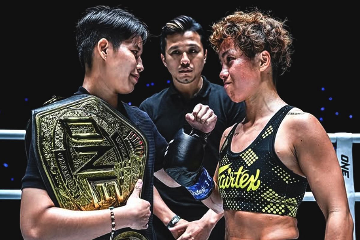 Phetjeeja faces off with Kana Morimoto | Image credit: ONE Championship