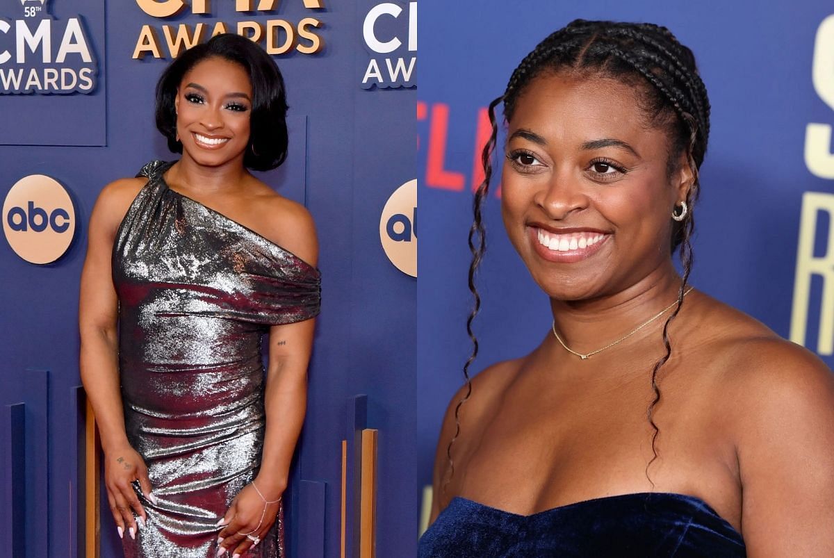 Simone Biles and her sister, Adria Biles - Source: Getty