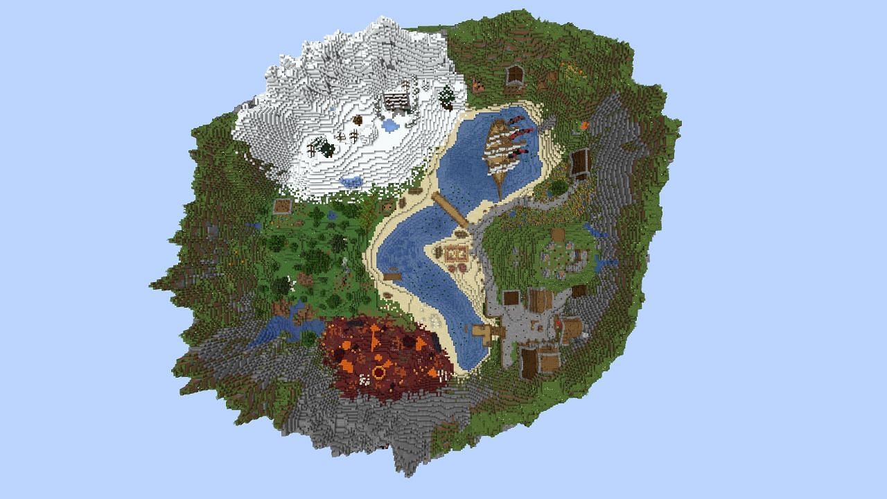 Jakob&#039;s KitPvP - Realms Edition (Image via Minecraft Maps/Jakobrigtrup/Mojang Studios)