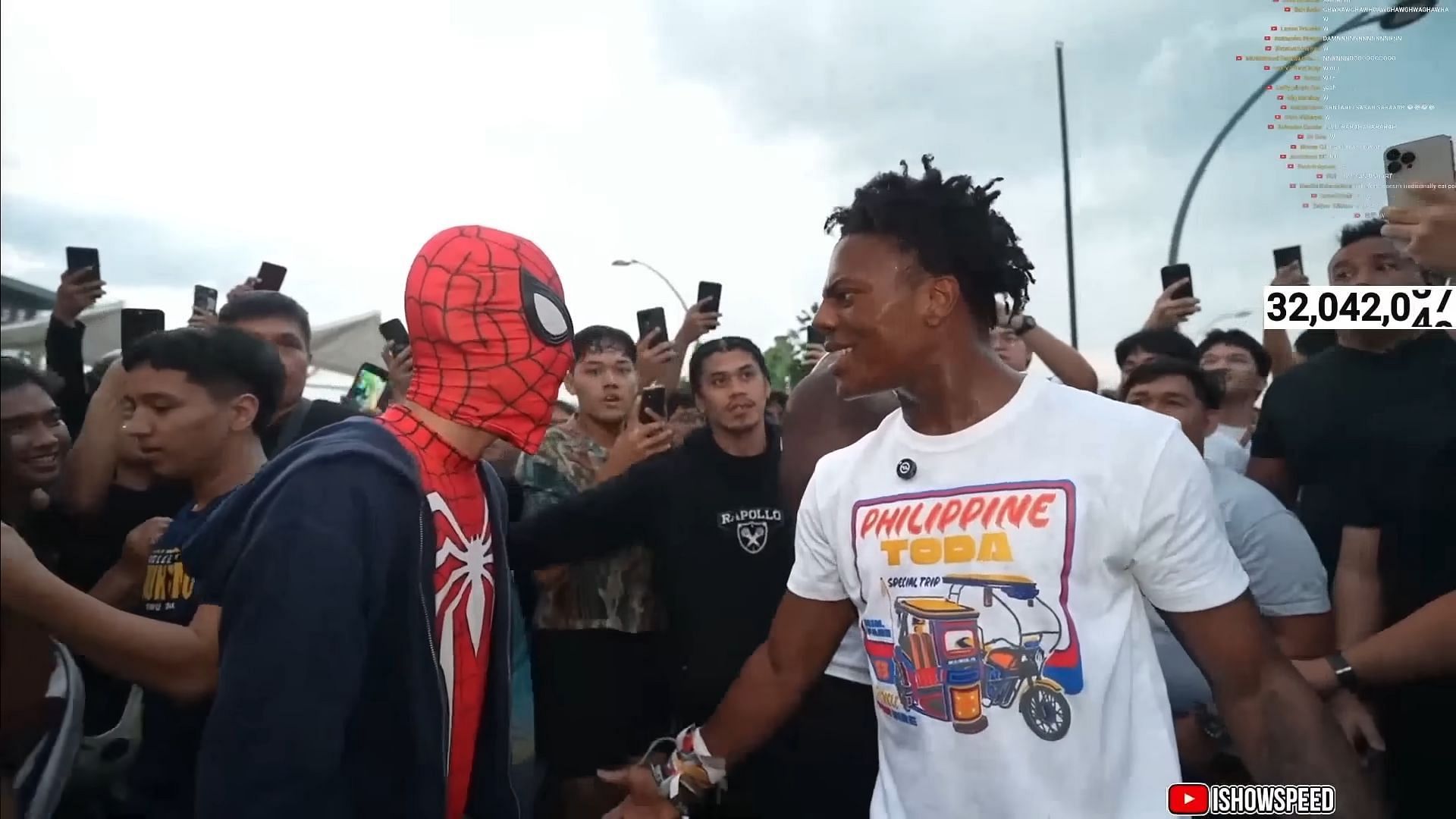 IShowSpeed assures fans that he will be meeting Spider-Man actor Tom Holland sometime in the future (Image via Live Speedy/YouTube)