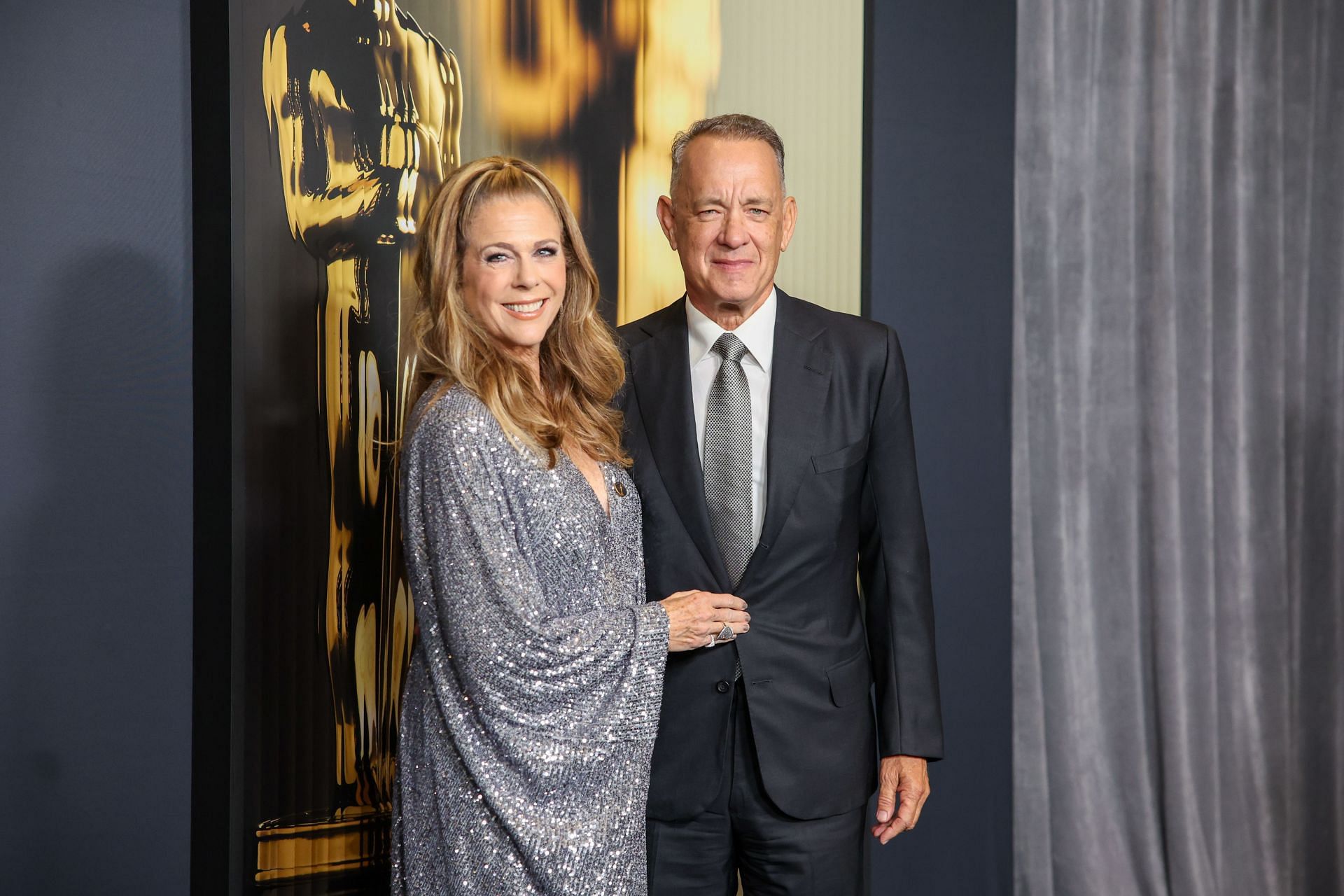 Hanks and his wife actress Rita Wilson on the red carpet at the 15th annual Governor&#039;s Awards (Jason Armond / Los Angeles Times via Getty Images)