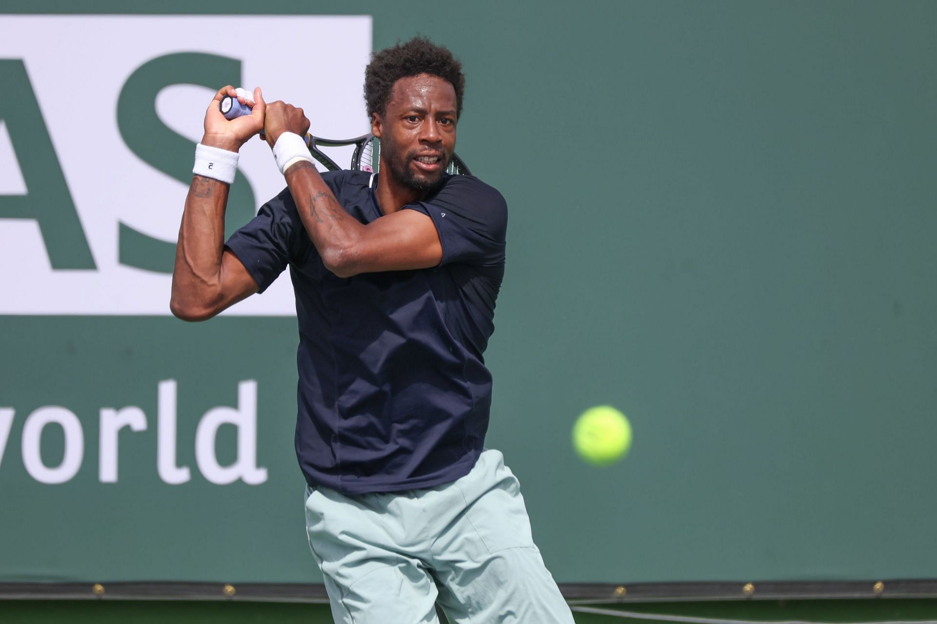 Monfils won his opener in straight sets. (Source: Getty)