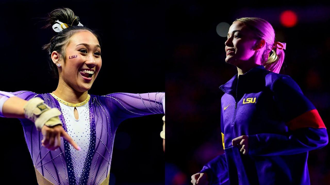 Kailin Chio and Olivia Dunne (Image via: Both Getty)