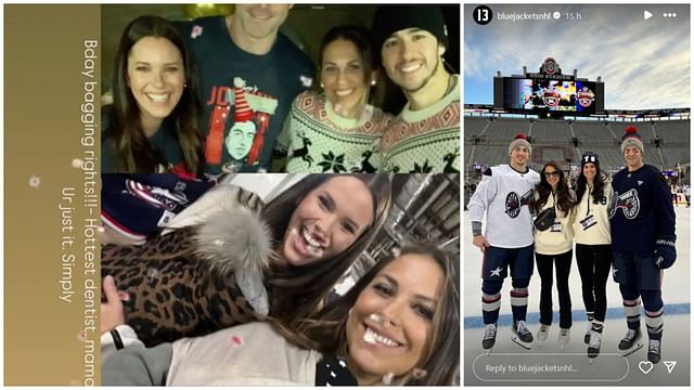 Meredith shares her photo collage. (Credit: IG/@meredithgaudreau_, @bluejacketsnhl)