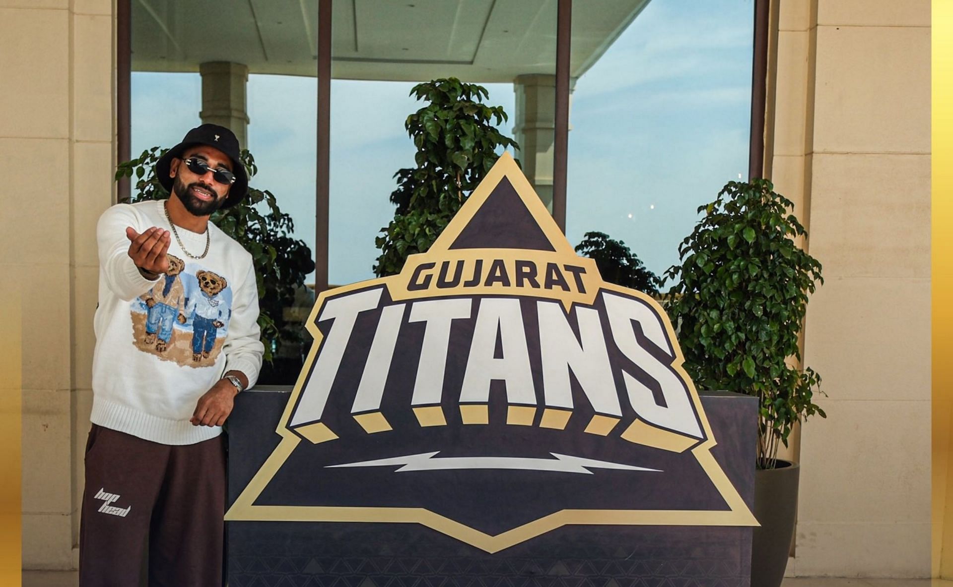 Mohammed Siraj joined GT camp ahead of IPL 2025. (Image: GT/X)