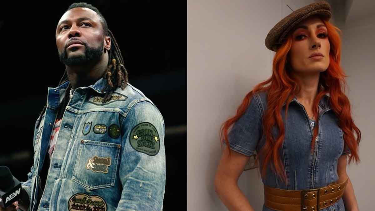 Swerve Strickland compared an AEW star to Becky Lynch (Image via Swerve Strickland and Becky Lynch