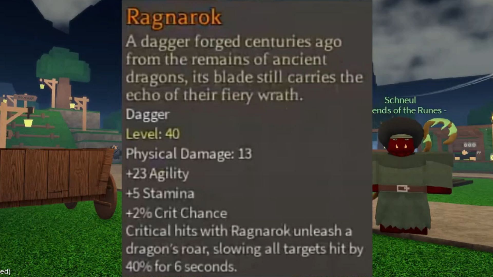 The Ragnarok has good stats (Image via YouTube/ItzVexo)