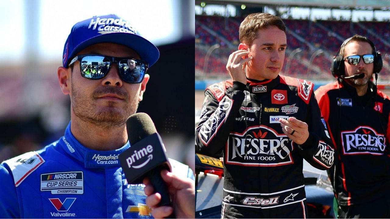 Kyle Larson (left) and Christopher Bell (right). Source Imagn