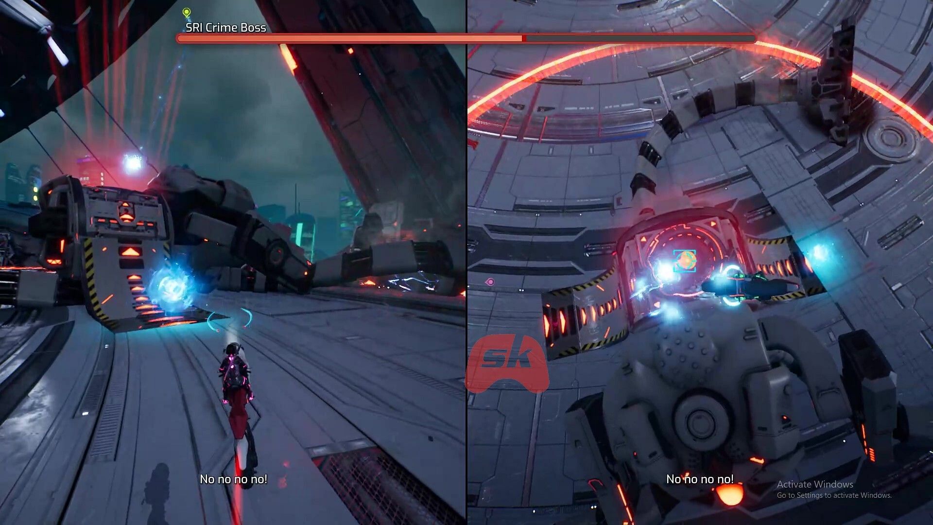 Speed into the ramp to fire projectiles into the core (Image via Sportskeeda Gaming || Electronic Arts)