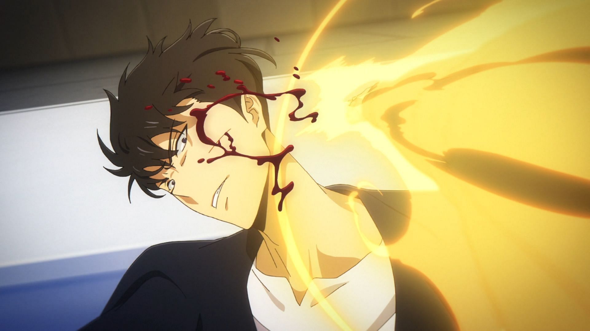 Goto Ryuji scratches Jinwoo (Image via A-1 Pictures)