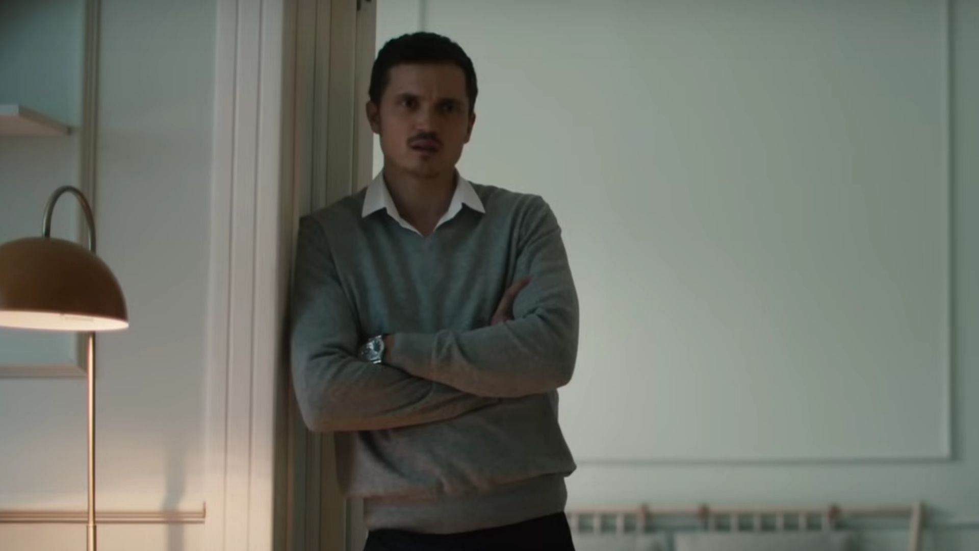 Karl Glusman as Francis in Watcher (Image via YouTube/@ Universal Pictures UK)