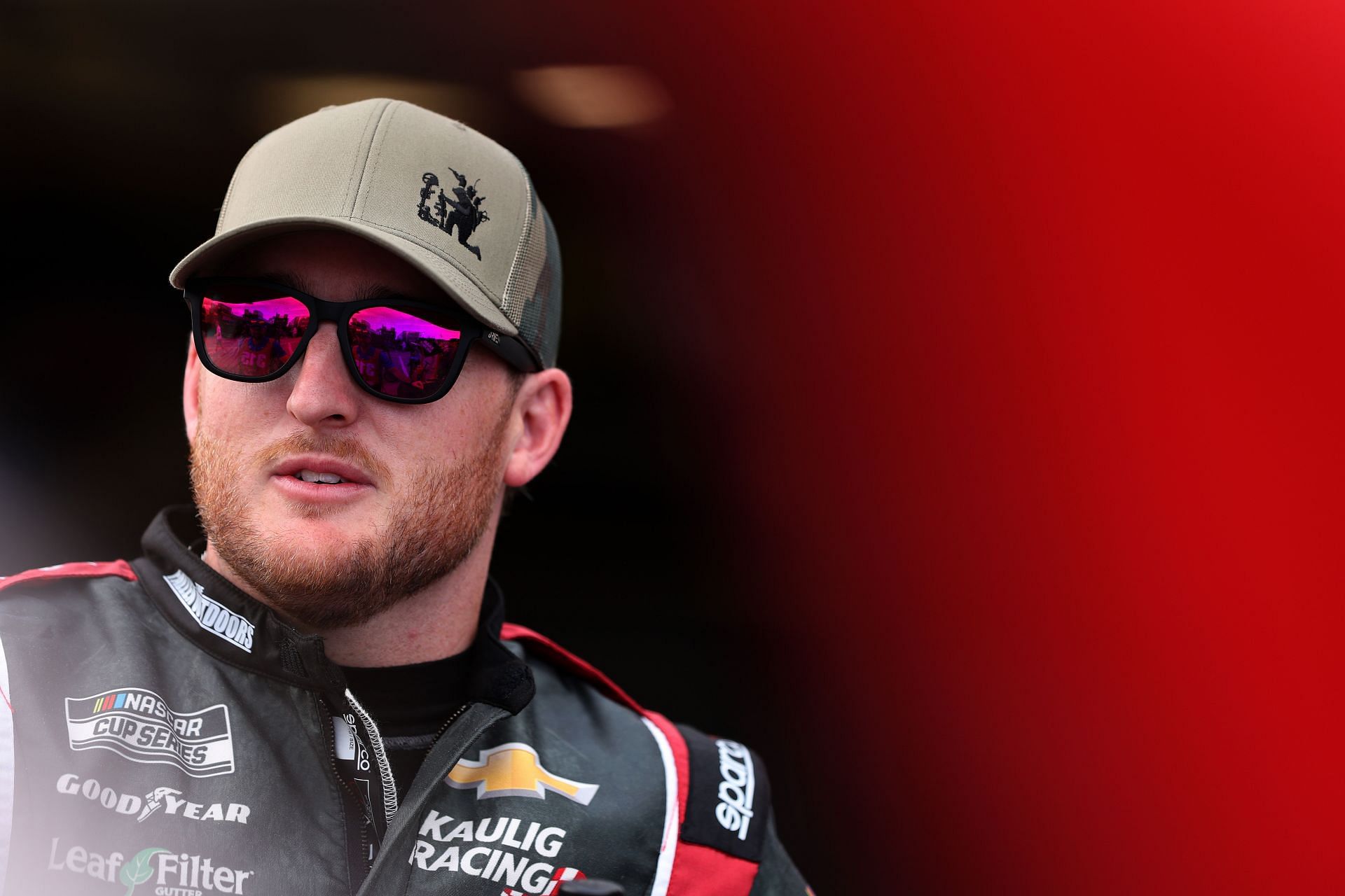 Ty Dillon looks on during practice for the 2025 NASCAR Cup Series Daytona 500  - Source: Getty