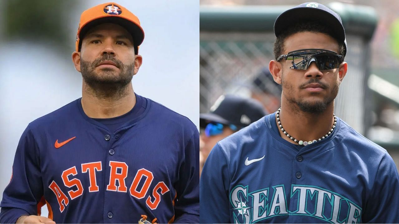 Jose Altuve (L) and Julio Rodriguez (R) (Images from - Getty)