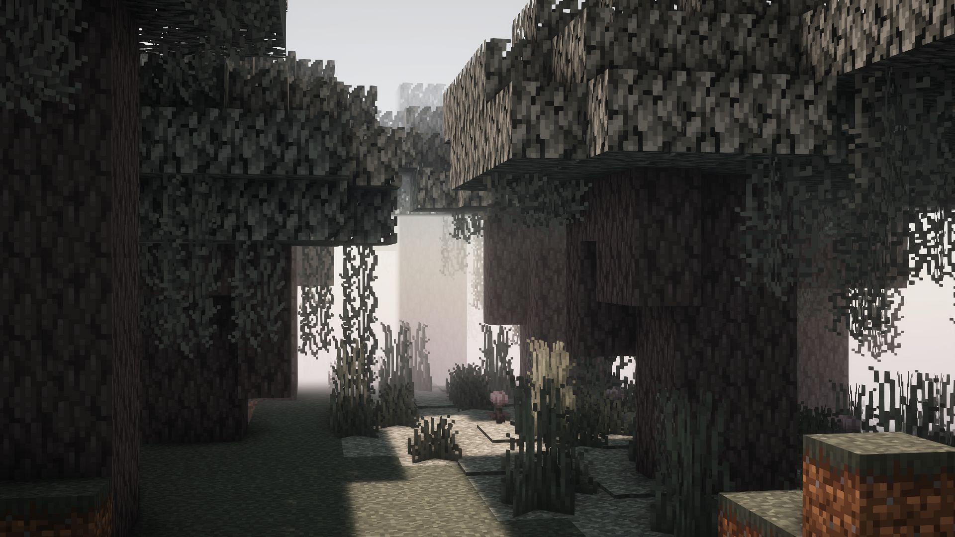 Pale Garden is statistically the rarest biome in the game. (Image via Sportskeeda Gaming/Mojang Studios)