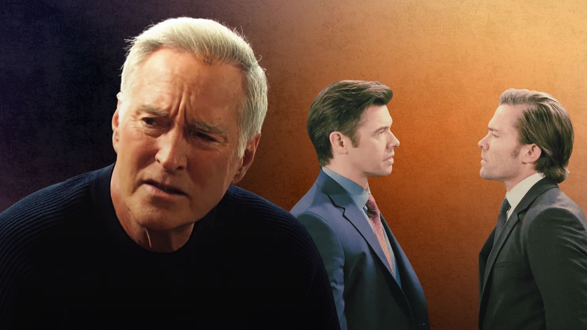 Drake Hogestyn as John, Jay Kenneth Johnson as Philip, and Paul Telfer as Xander in Days of Our Lives [Custom cover edited by Sportskeeda (Original Image via YouTube/@Days of Our Lives)]