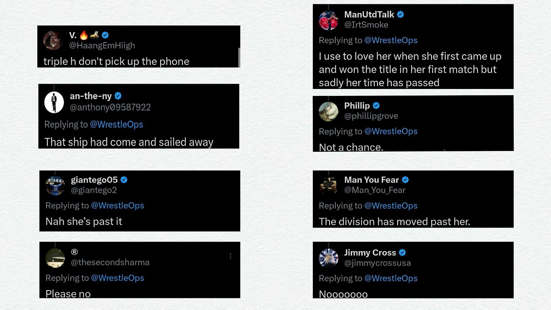 Fans react to the prospect of Saraya returning to WWE! [Images via Wrestle Ops&#039; X]