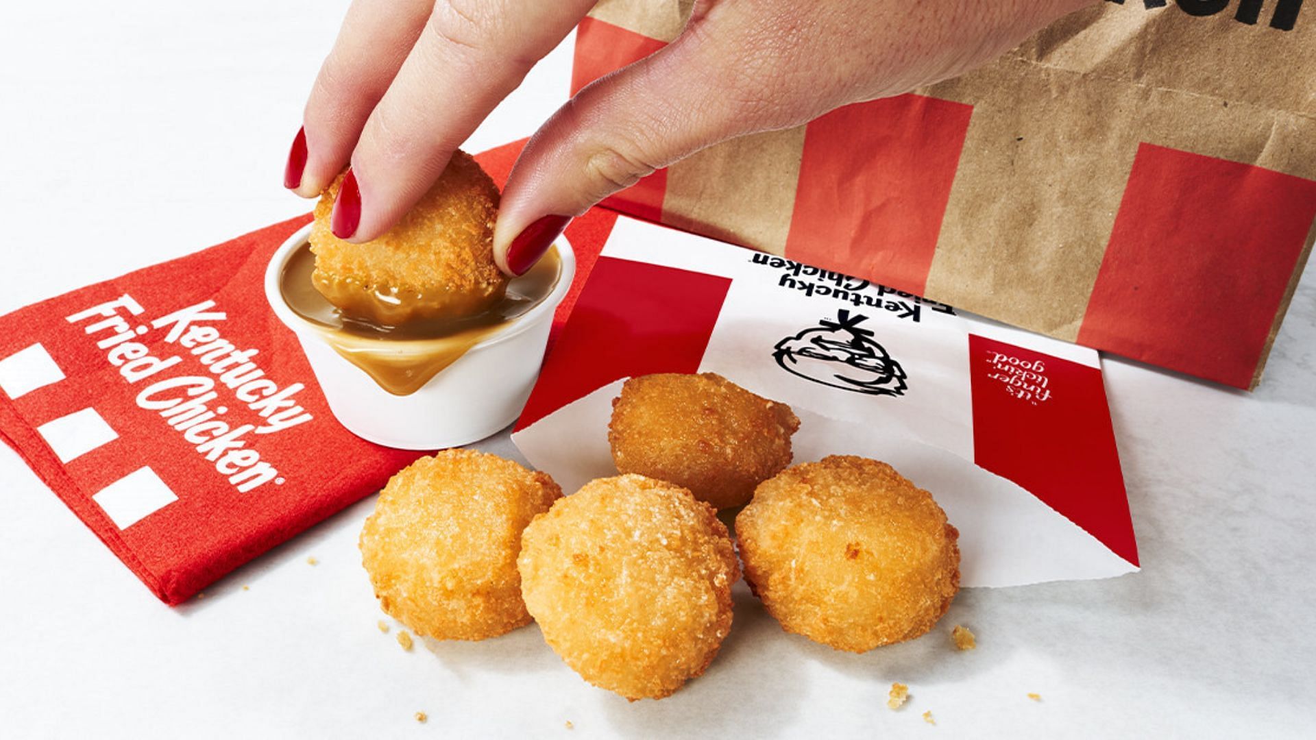 Mashed Potato Poppers are crunchy on the outside, and creamy on the inside (Image via KFC/ PR Newswire)