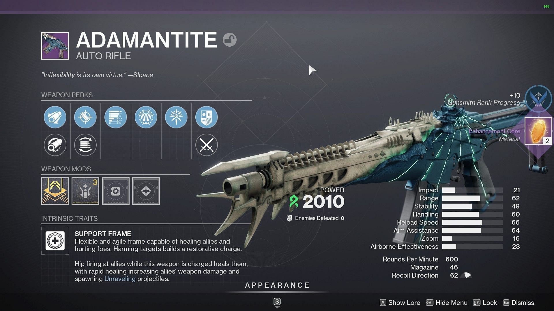 Adamantite in Destiny 2 (Image via Bungie)