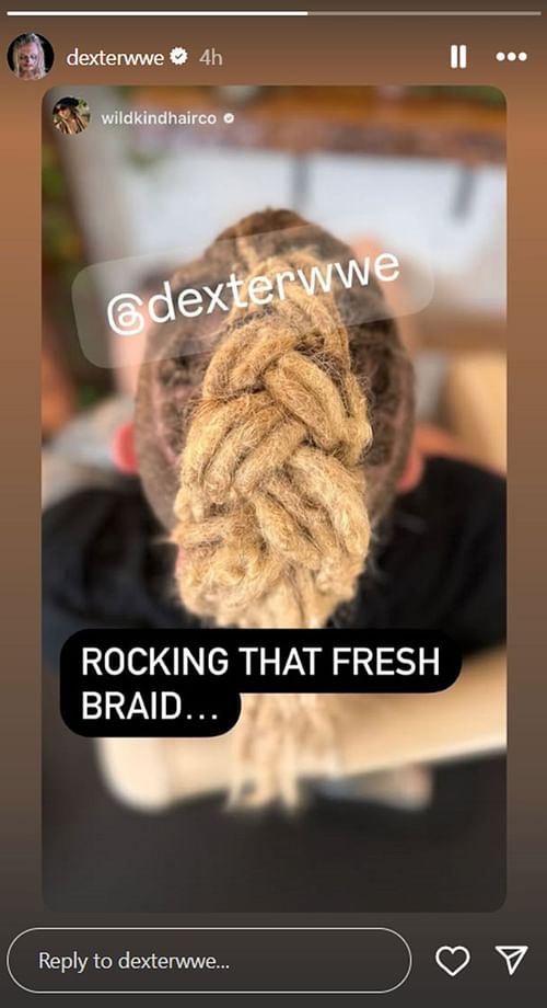 Dexter is ready to make his WWE return [Image credit: Lumis' Instagram story]