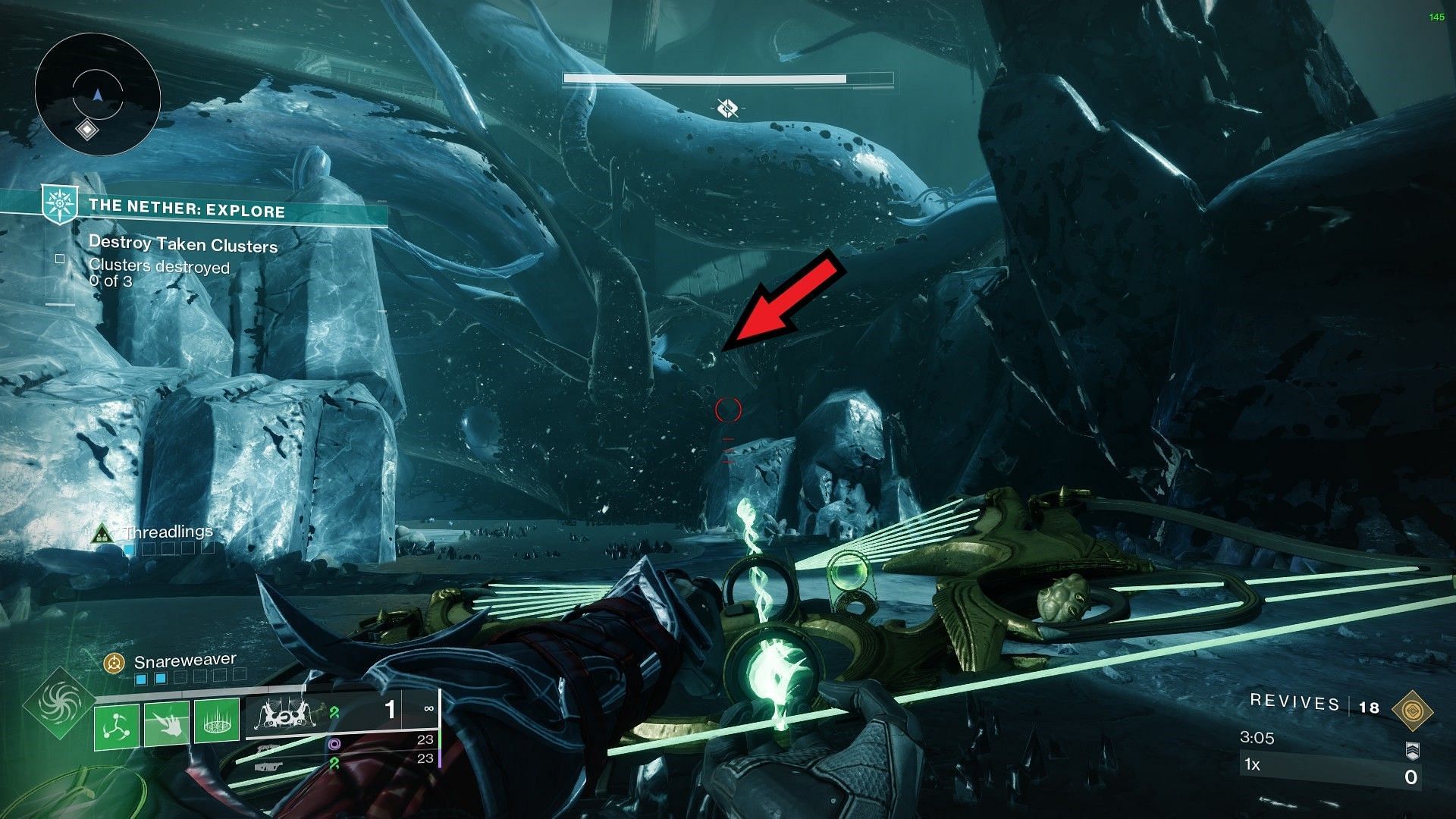 Fourth Blight in the deeper Mausoleum (Image via Bungie)