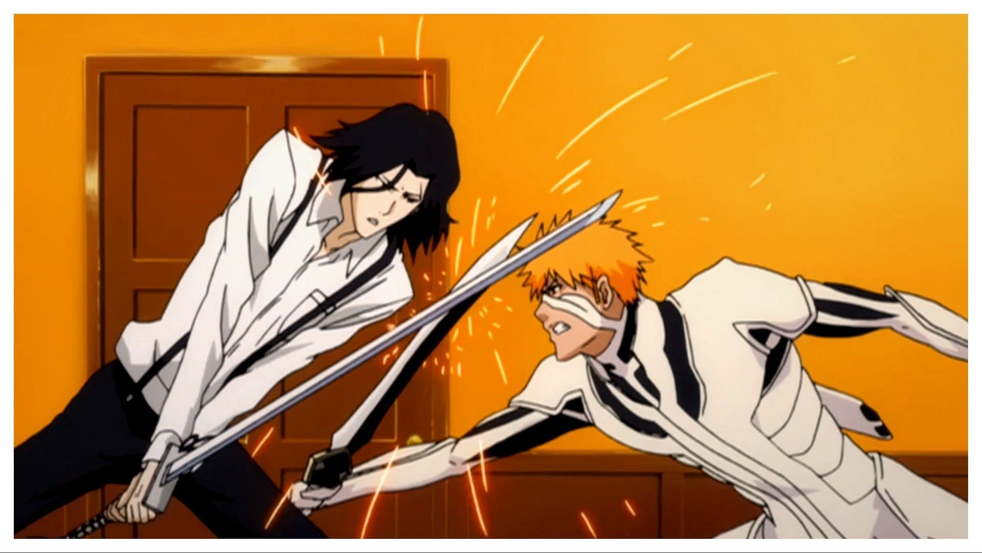 Ichigo fighting Tsukishima and Xcution from Bleach (Image via Pierrot)