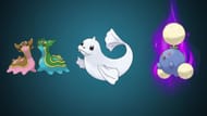 Gastrodon, Dewgong, and Shadow Jumpluff (Image via TPC)