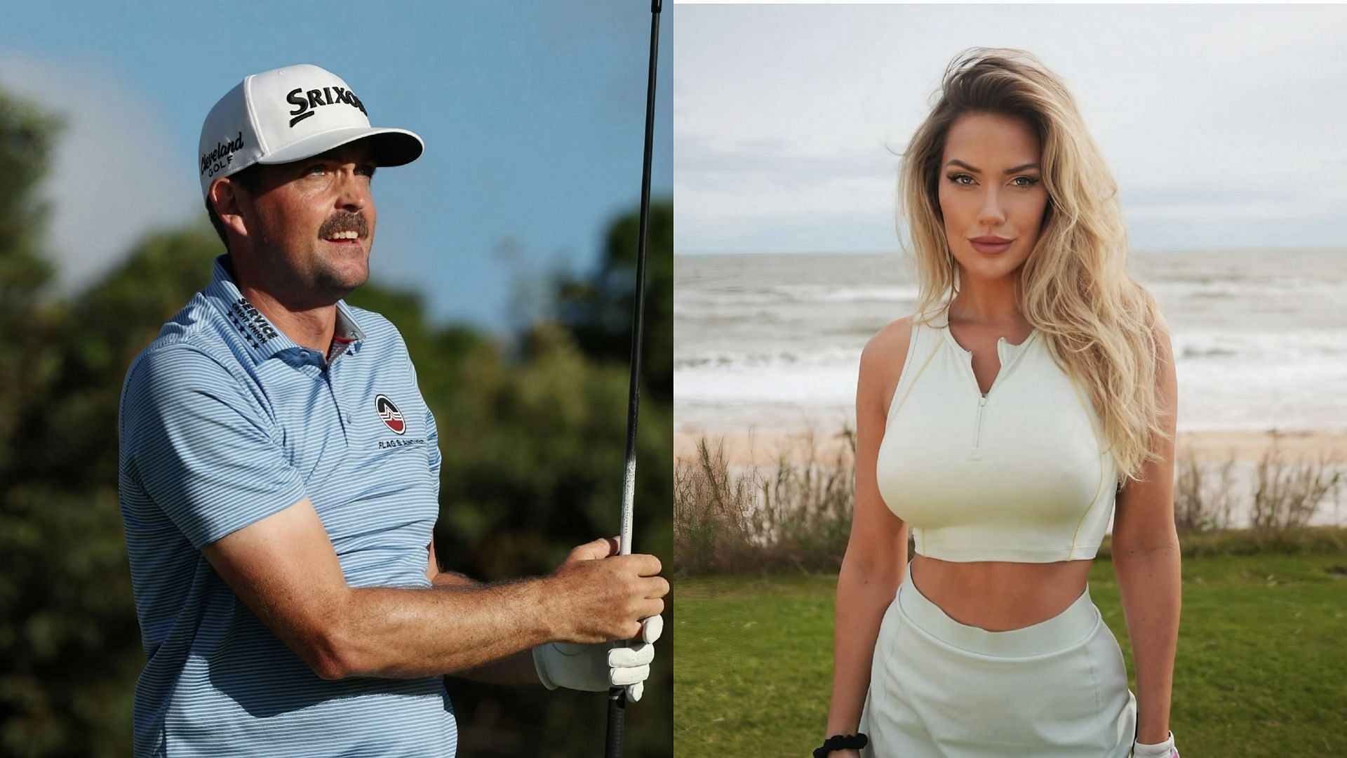 Keegan Bradley gets into March Madness after Paige Spiranac&rsquo;s post / source: @keeganbradley1 and @_paige.renee