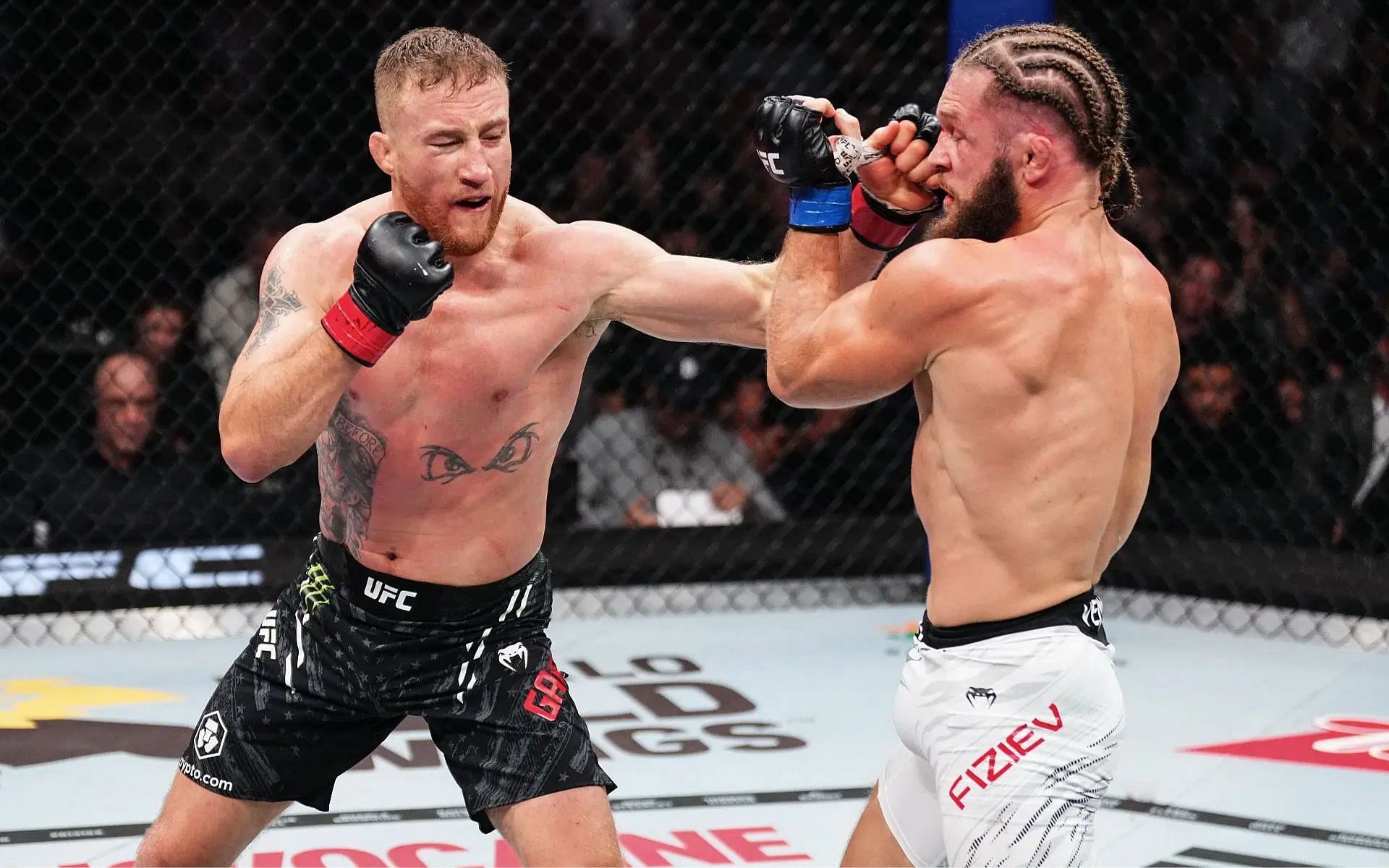 Rafael Fiziev (right) came up short against Justin Gaethje (left) at UFC 313 [Image courtesy: Getty]