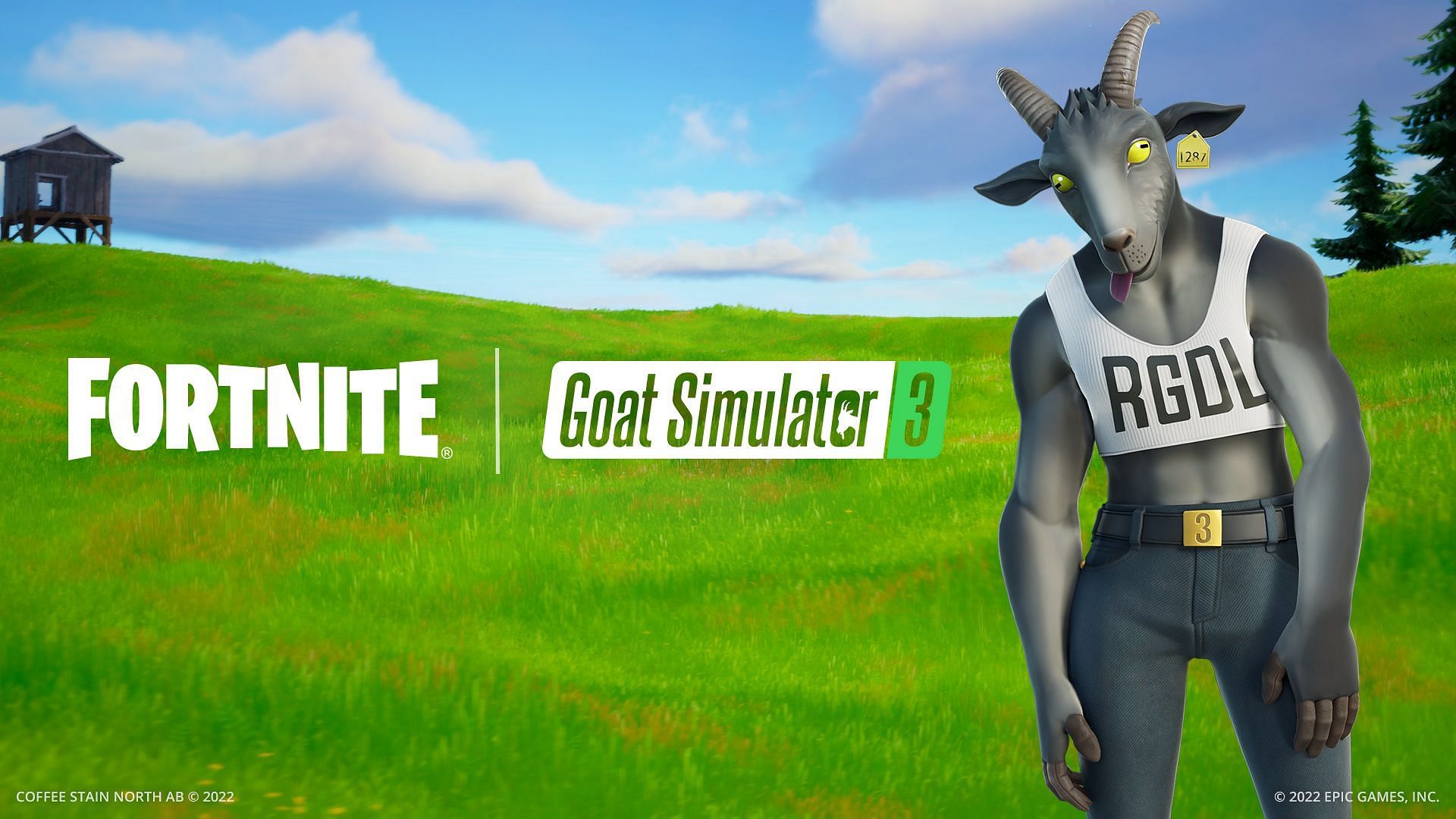 The GOAT skin is now in Fortnite (Image via Epic Games)