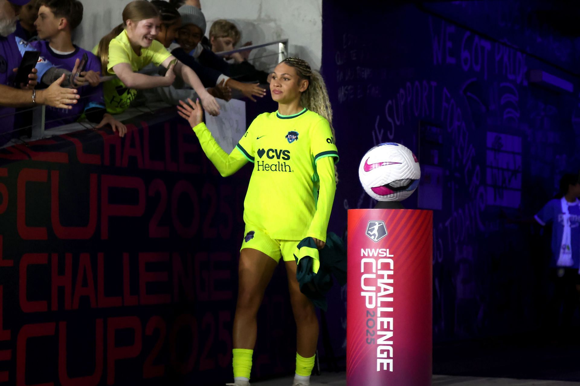 Trinity Rodman at the Orlando Pride v Washington Spirit - 2025 NWSL Challenge Cup - Source: Getty